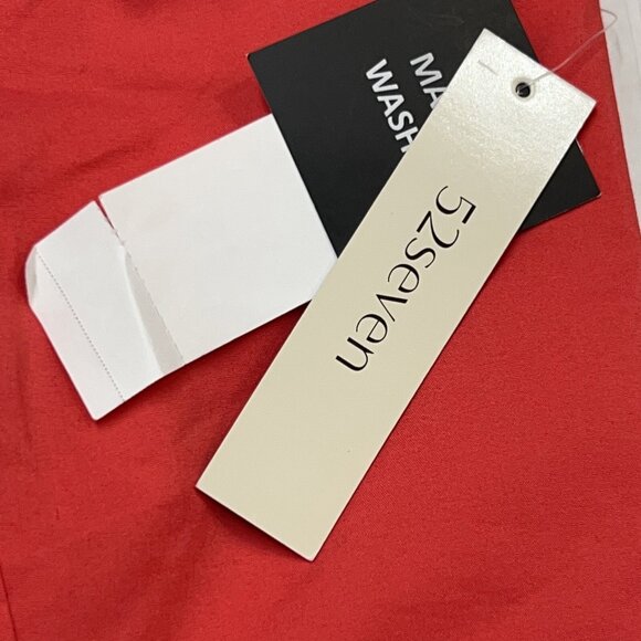 52Seven Sundress Womens 16 Pink Smocked Ruffle Strap Midi Summer Preppy Boho - Picture 9 of 10